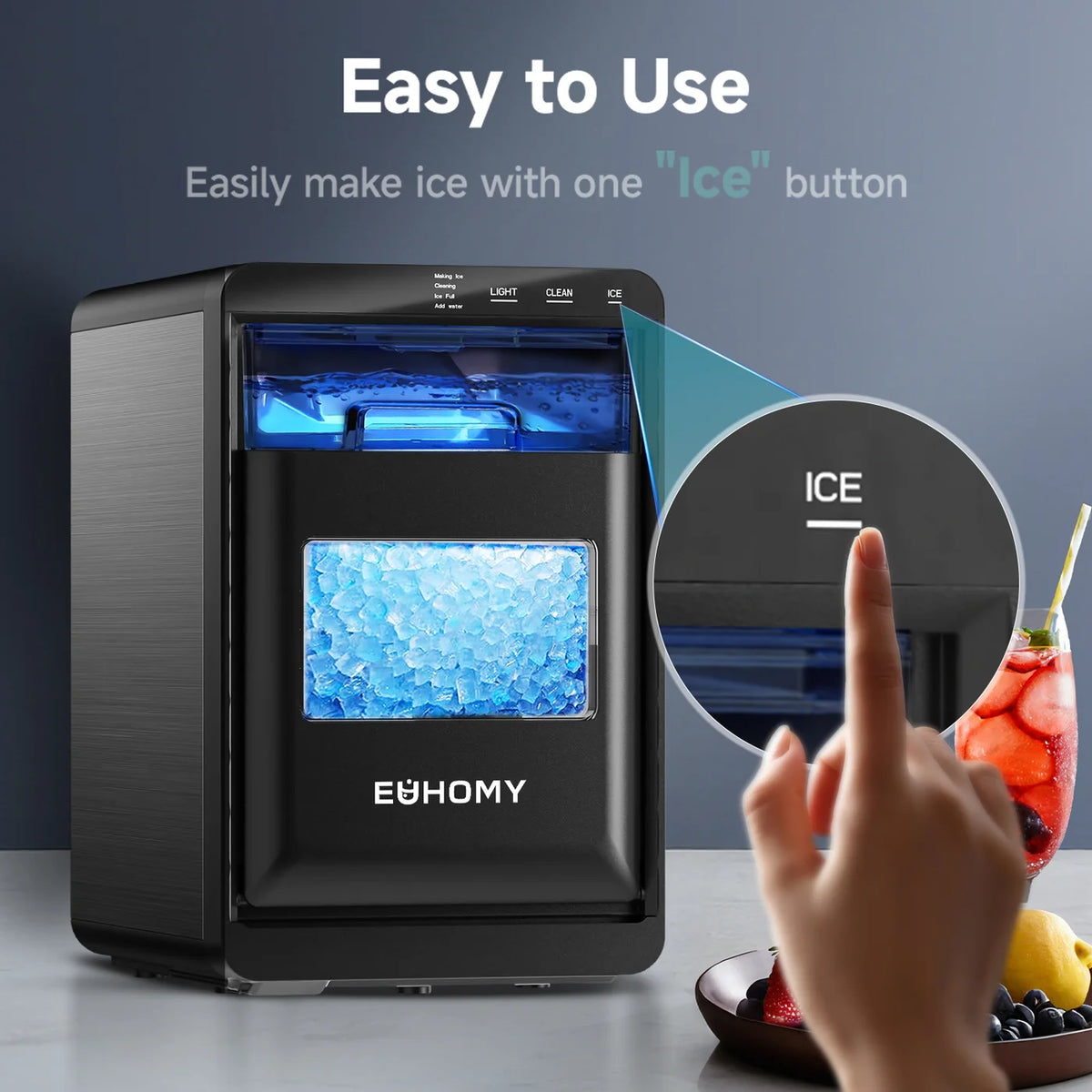Euhomy Pearl L1 Plus Nugget Ice Maker