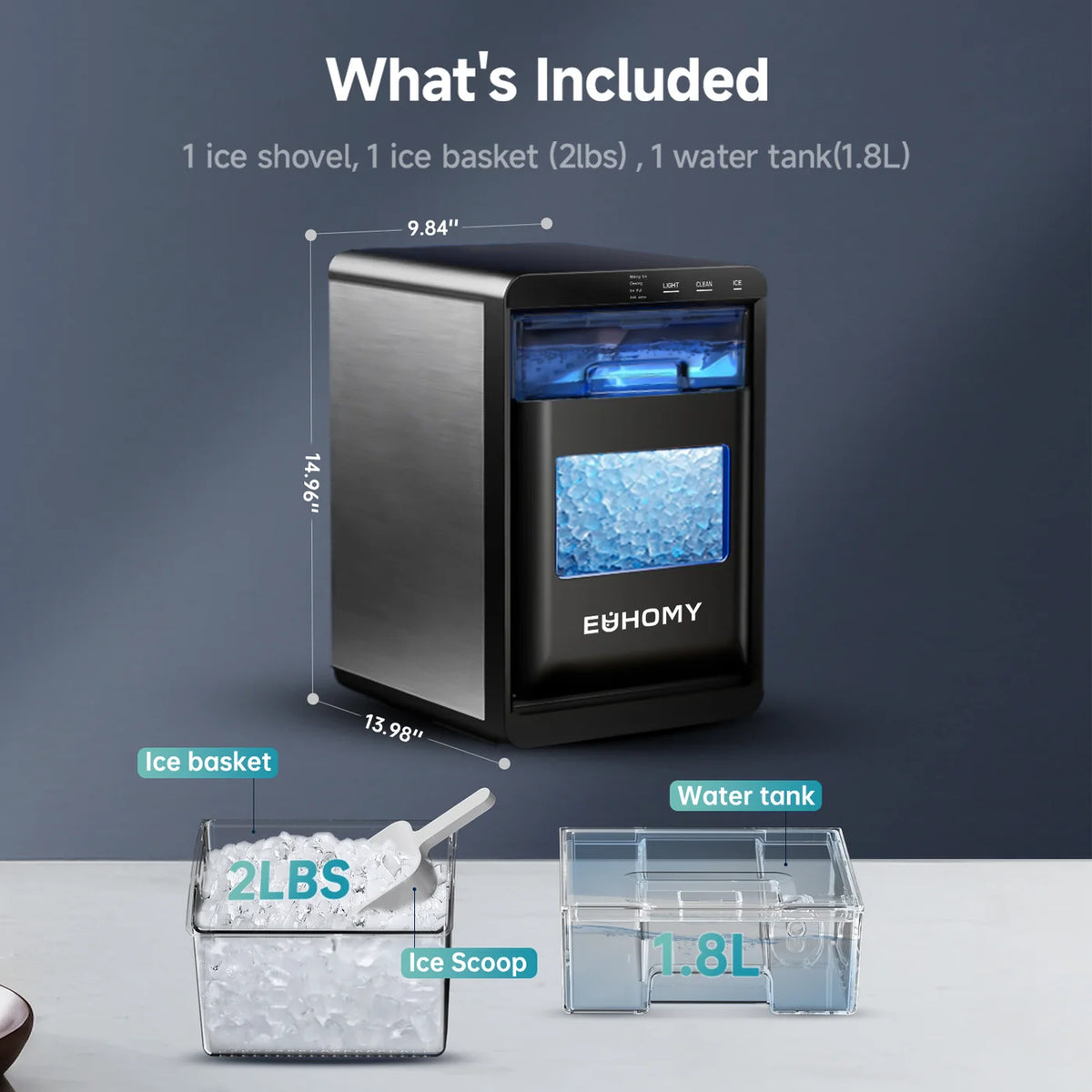 Euhomy Pearl L1 Plus Nugget Ice Maker